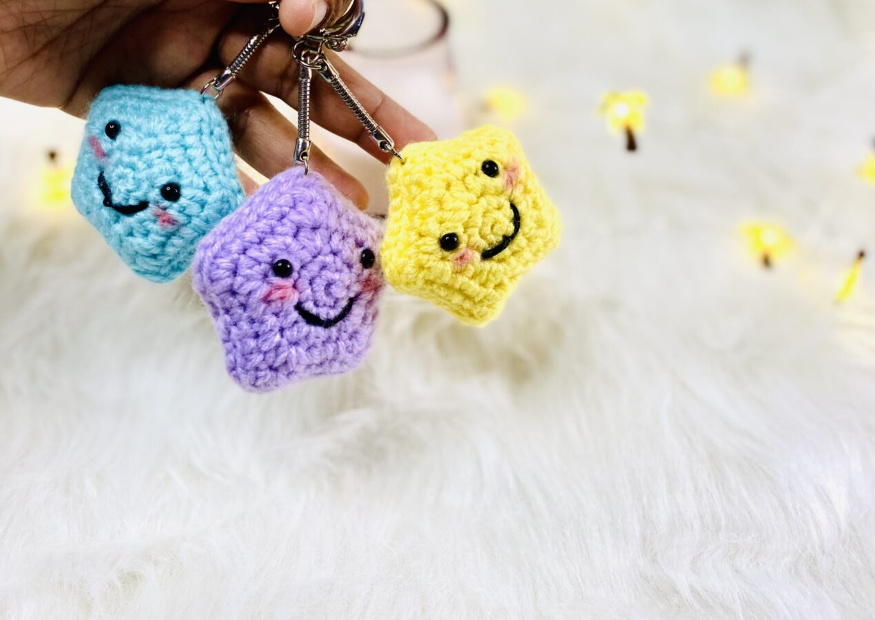 Crochet Star Keyring