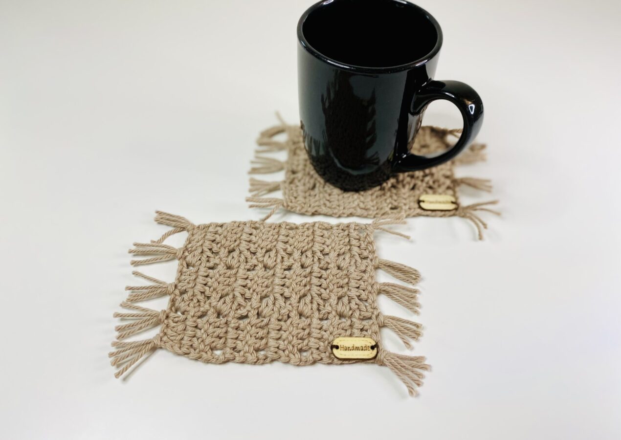 Choc in the Block Crochet Mug Rug