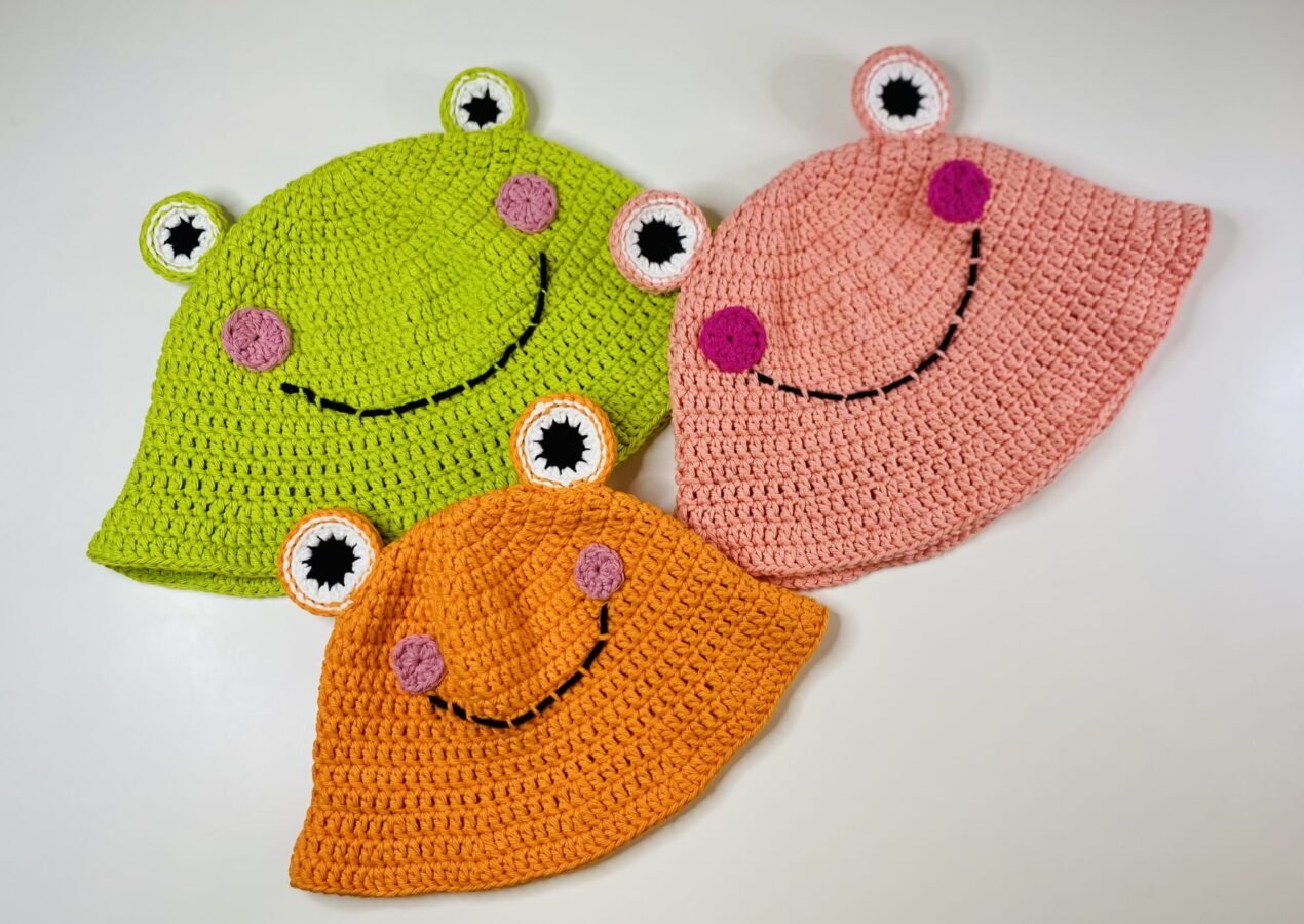 Crochet Frog Hat (Toddler and Child Size Patterns)