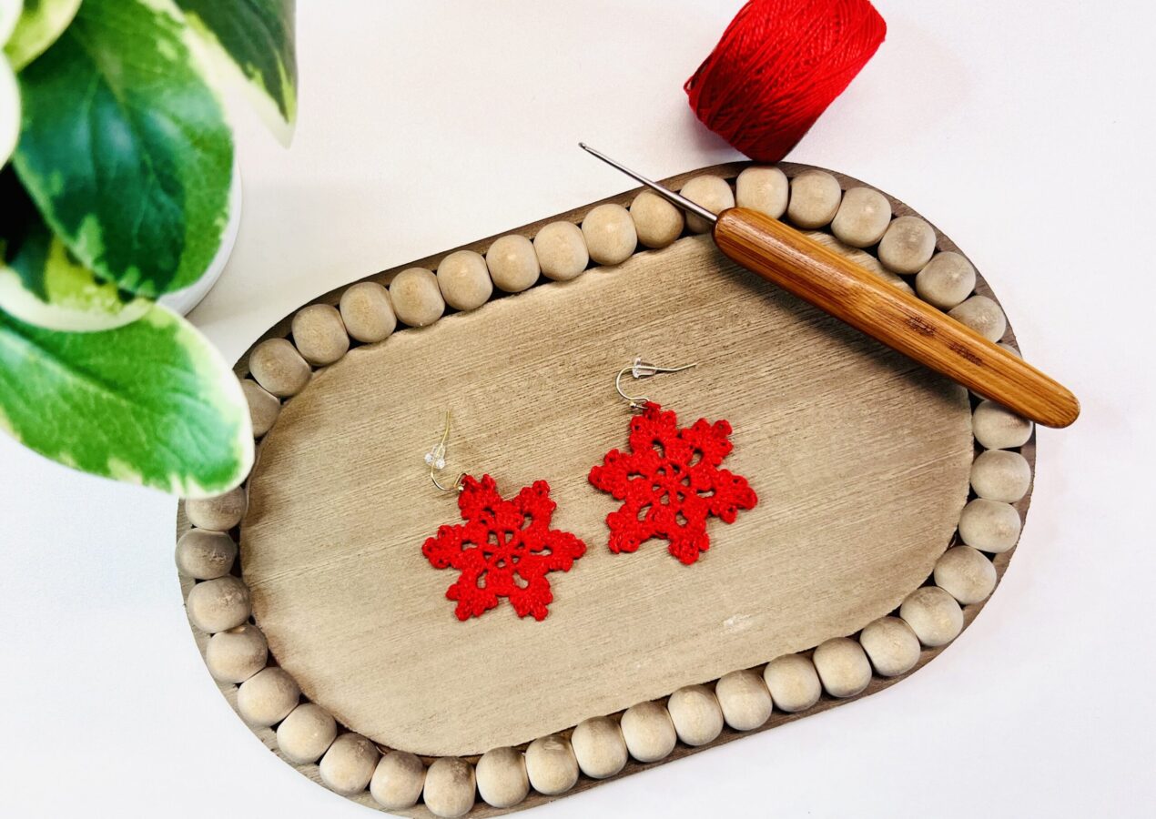 Winter Snow Flake Earrings